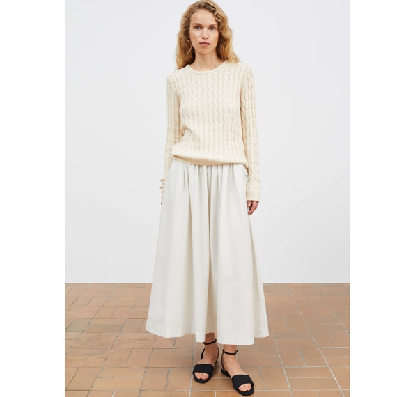 Skall Studio Dagny Nederdel, Light Blue/White Stripe